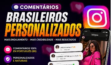 Comentários Personalizados Instagram 100% Br ( 7 dias de garantia Reposição)