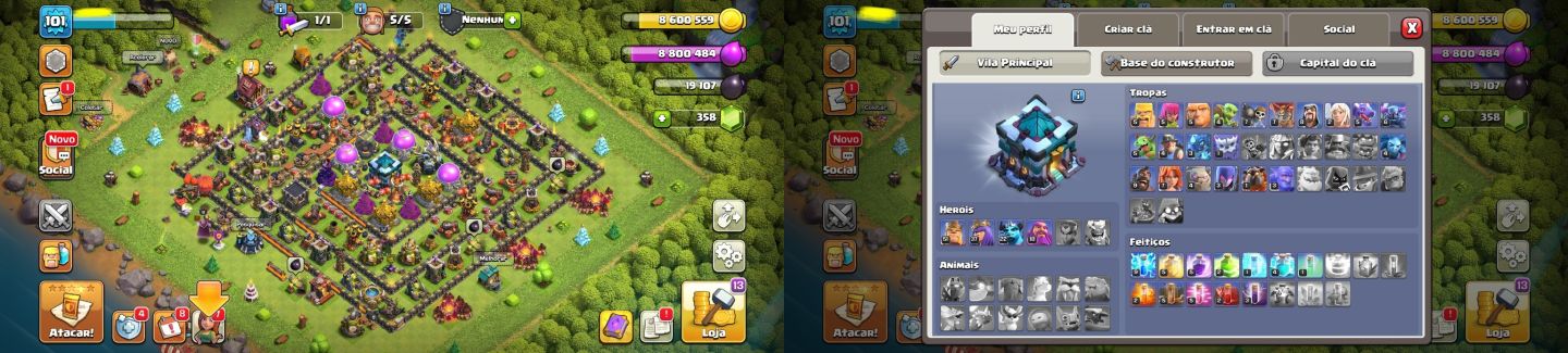 [ENVIO AUTOMÁTICO] CONTAS CLASH OF CLANS FULL MAX & SEMI FULL | CV 8 AO 18 |
