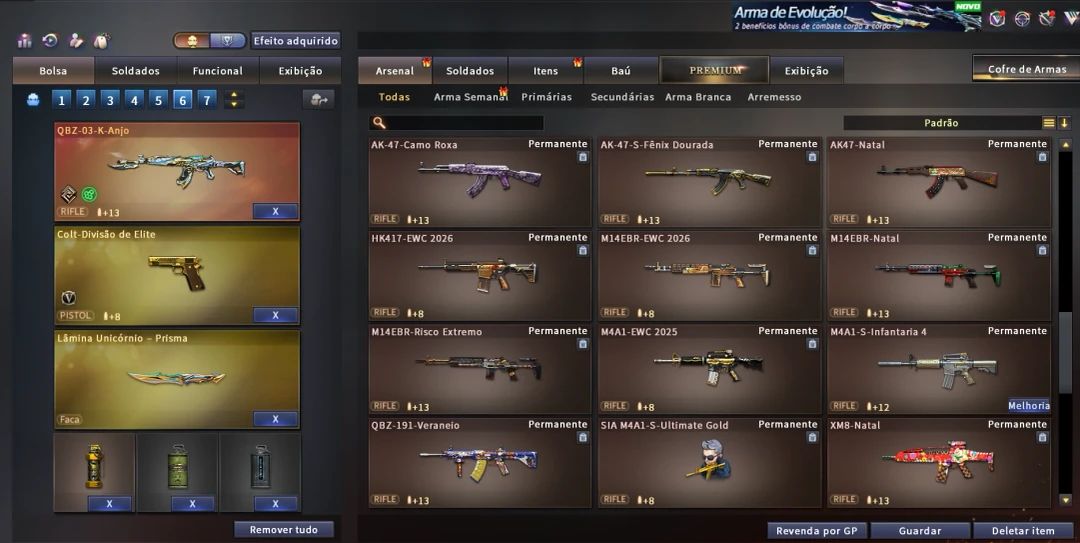 Conta Crossfire com Mais de 300 Mns e 49 Vips