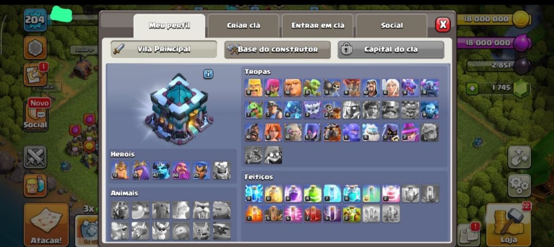 Conta cv13 Full, com muitas medalhas de liga
