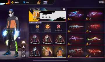 Conta de free fire muito Gemara cheia de skins