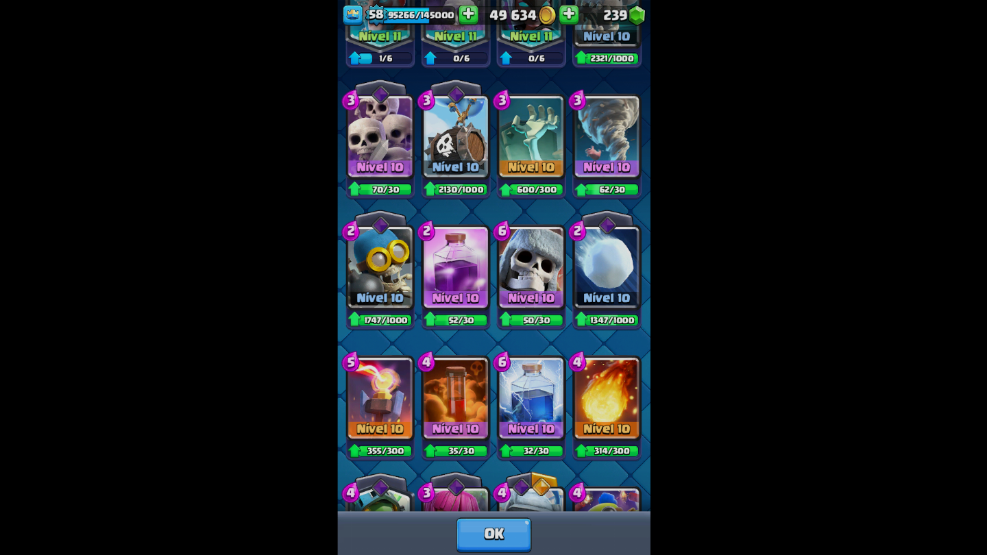 Conta de clash muito avançada com 10500 trofeus muito boa e falou negociavel!!!
