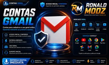 CONTA GMAIL SEM SMS - FULL (novos, login garantido, menor preço)