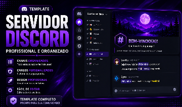 Template de Servidor Discord Completo e Organizado