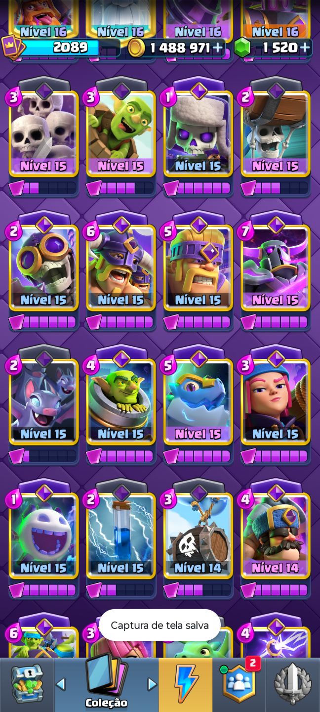 Conta de Clash Royale Upada