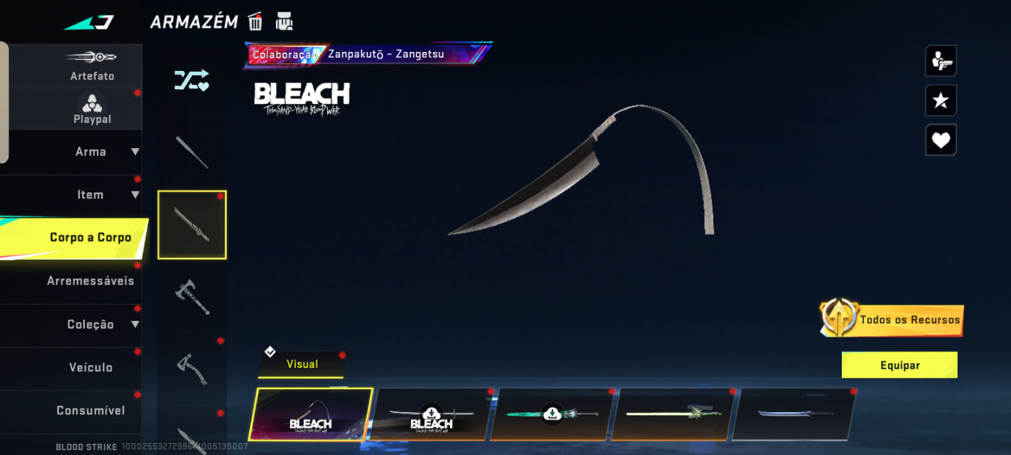 Blood strike ( CONTA COM BASTANTE SKINS DE ARMAS INCLUINDO 2 EVO)