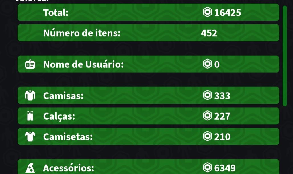 CONTA ROBLOX 2020 | 16.4K ROBUX EM ITENS | 452 ITENS E MUITO MAIS
