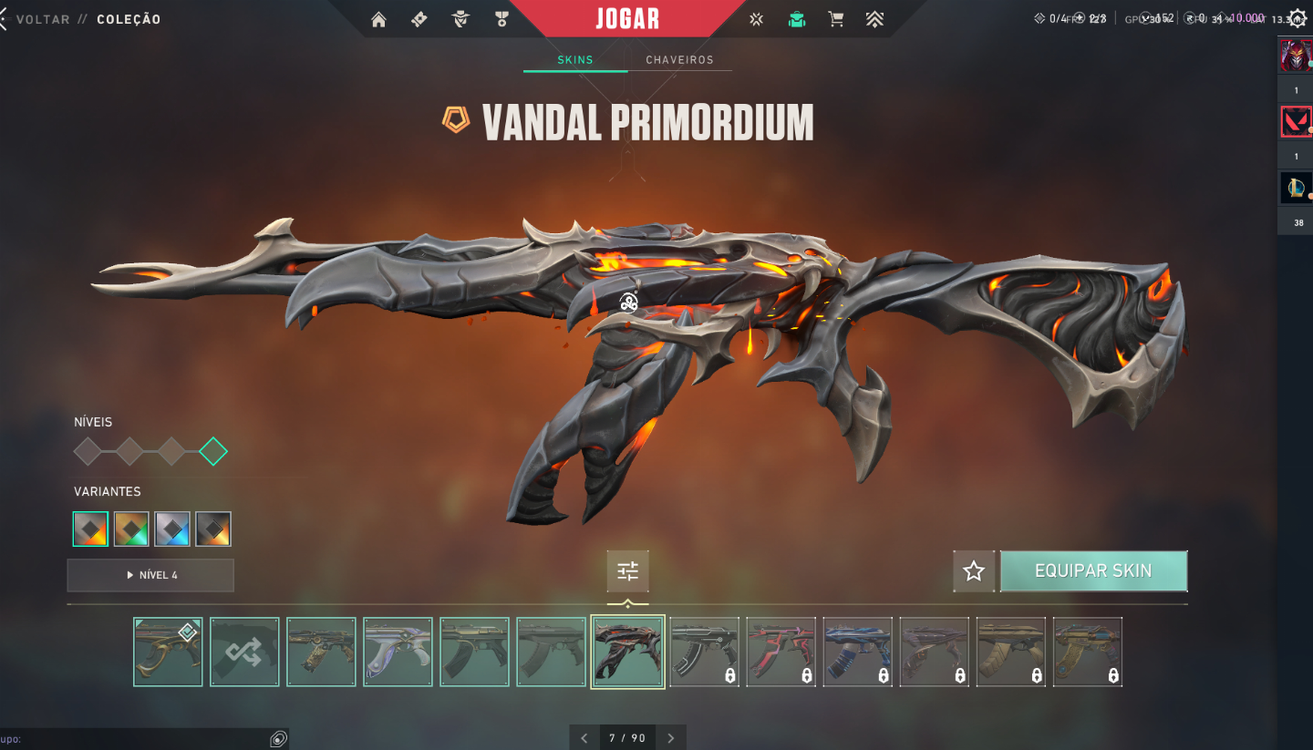 CONTA VALORANT ASCENDENTE 1 + SKINS - FULL ACESSO