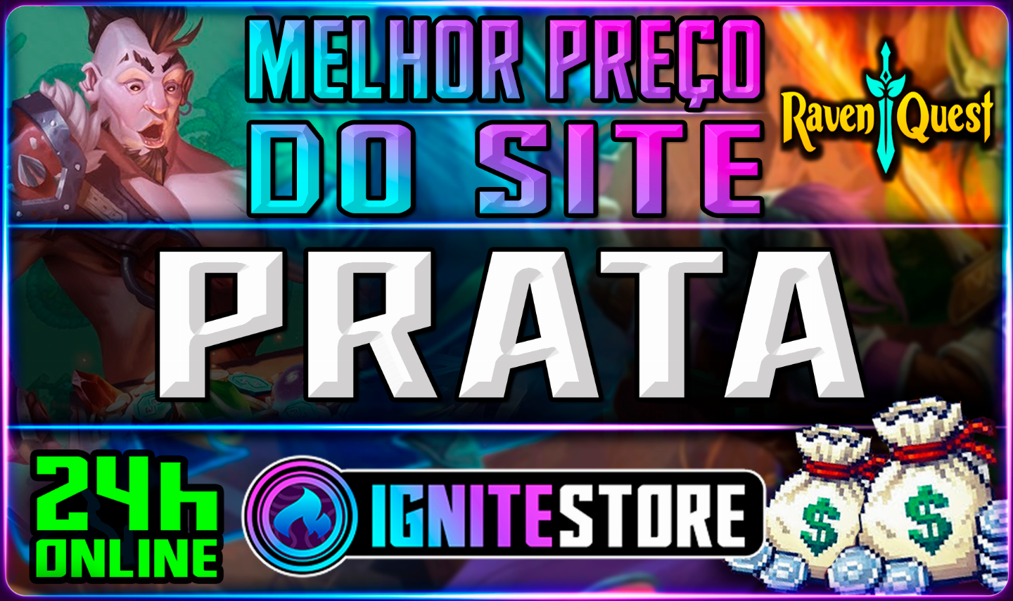 RAVENQUEST - PRATA - (DESCONTO EM QUANTIDADES)