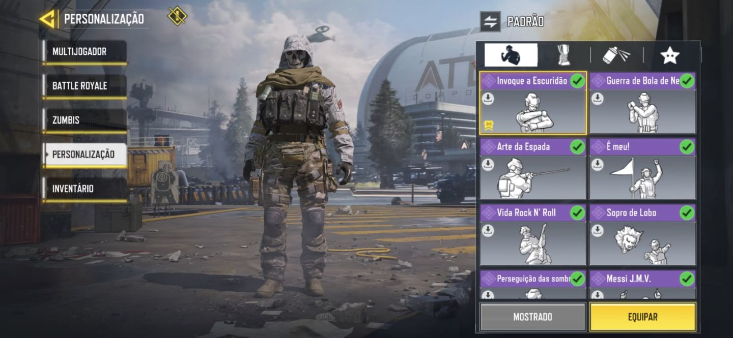 CONTA CALL OF DUTTY ANTIGA COM VARIOS PASSES E ARMAS,EMOJIS E MUITO MAIS