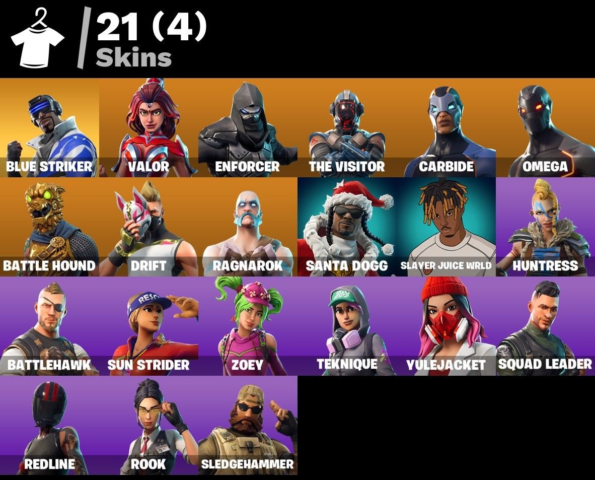 CONTA FORTNITE OG | TEMP 4 E 5 C1 COMPLETAS | OMEGA E RAGNAROK MAX | 300 VB