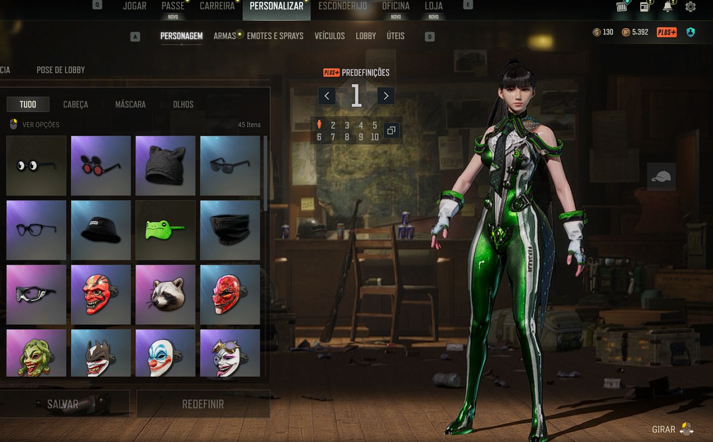 CONTA PUBG COM 3 SKIN DE PERSONAGEM + ARMAS PROGRESSIVAS