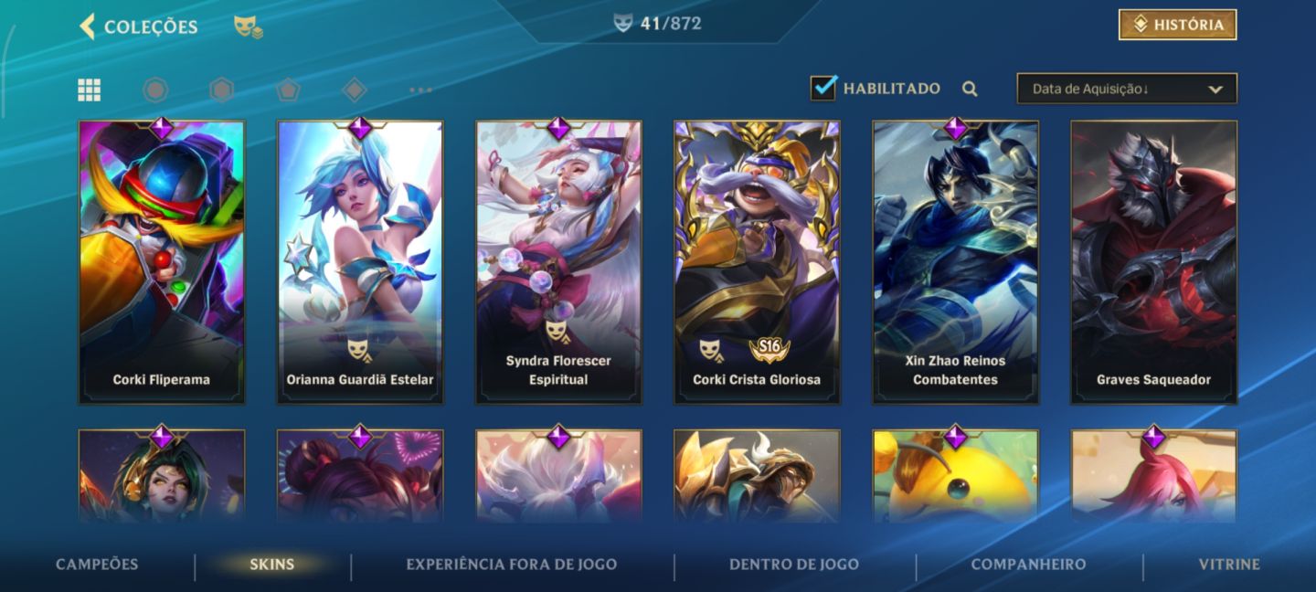 Conta platina level 90 lol wild Rift