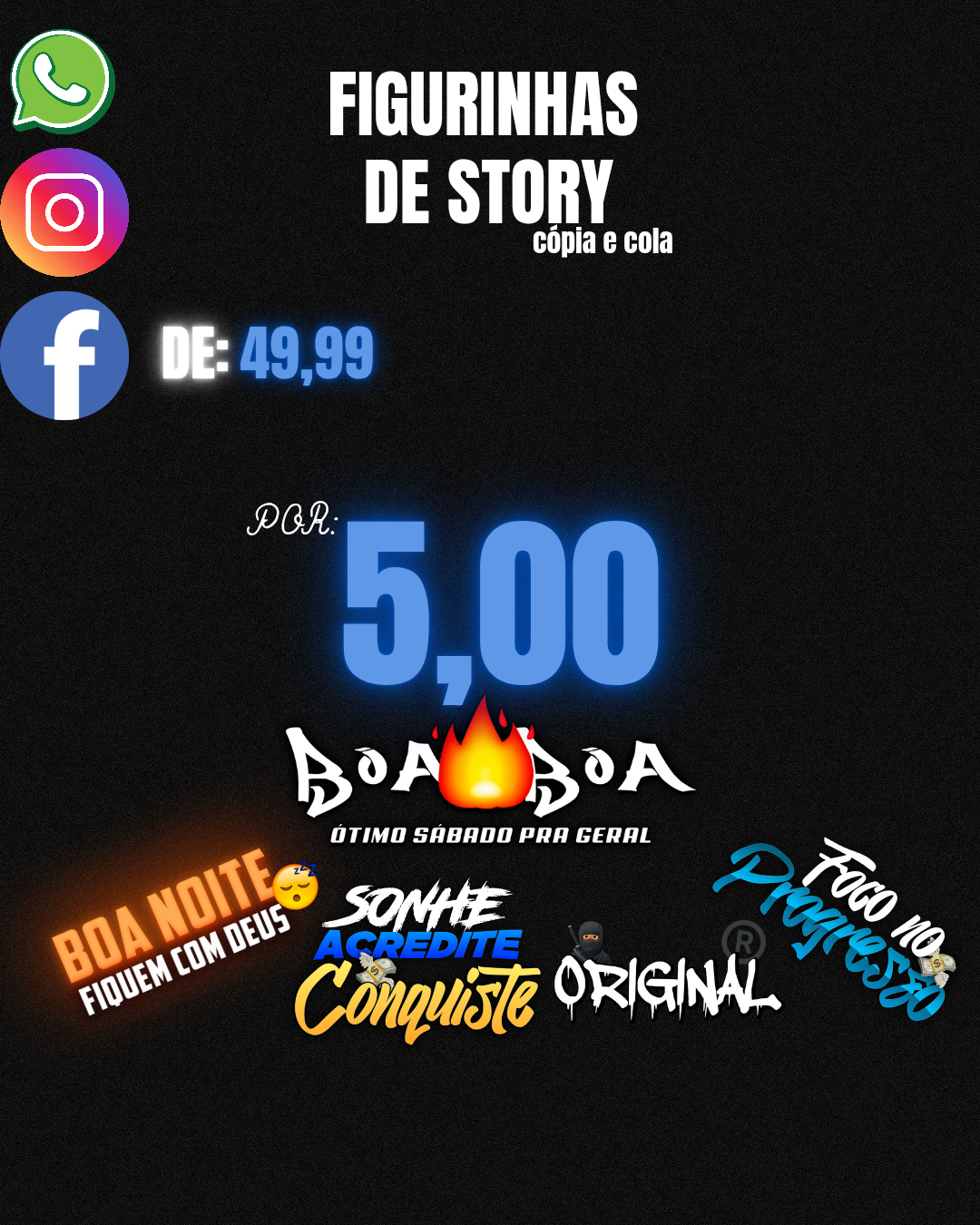 +500 FIGURINHAS PARA STORIES | BOM DIA, NOITE, CRIATIVOS E MAIS!