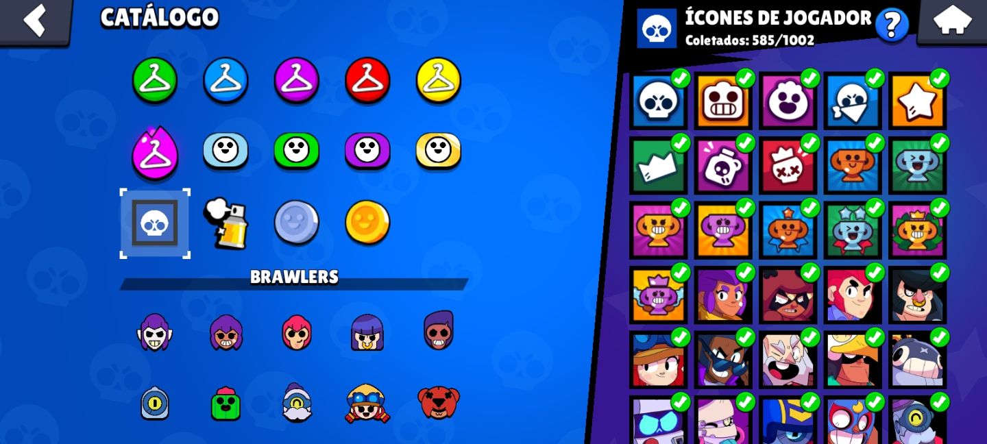 CONTA 91K TROFÉUS | 103/104 BRAWLERS | PRESTÍGIO 52 | FULL SKINS