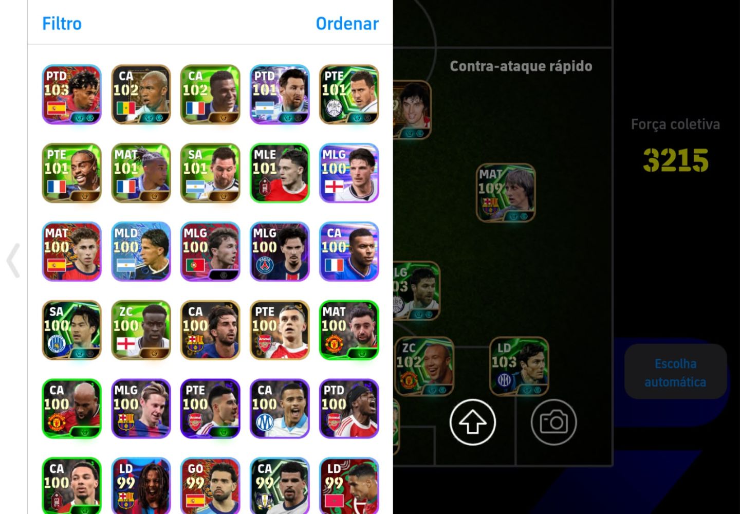 CONTA eFOOTBALL TOP: FORÇA 3215 | CRUYFF 109, BEST 109, GULLIT 106 E KAHN!