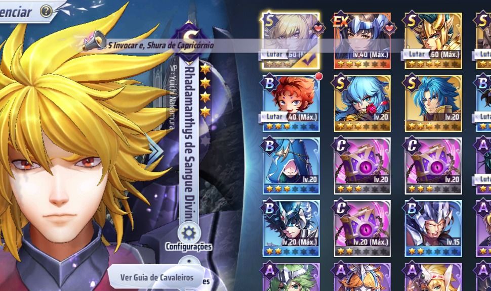 SAINT SEIYA AWAKENING COM KANON DE GEMEOS, PARTITA SS, RADA DIVINO E 300 GEMAS