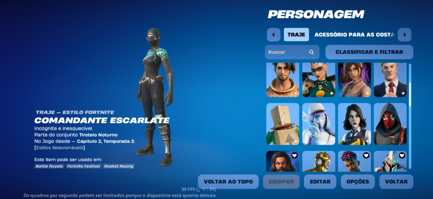 Conta de Fortnite com 44 skins
