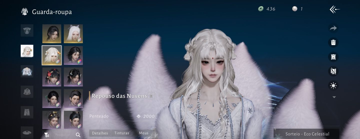 Conta where winds meet | skin lendária/cabelo lendário - skins de passe e loja