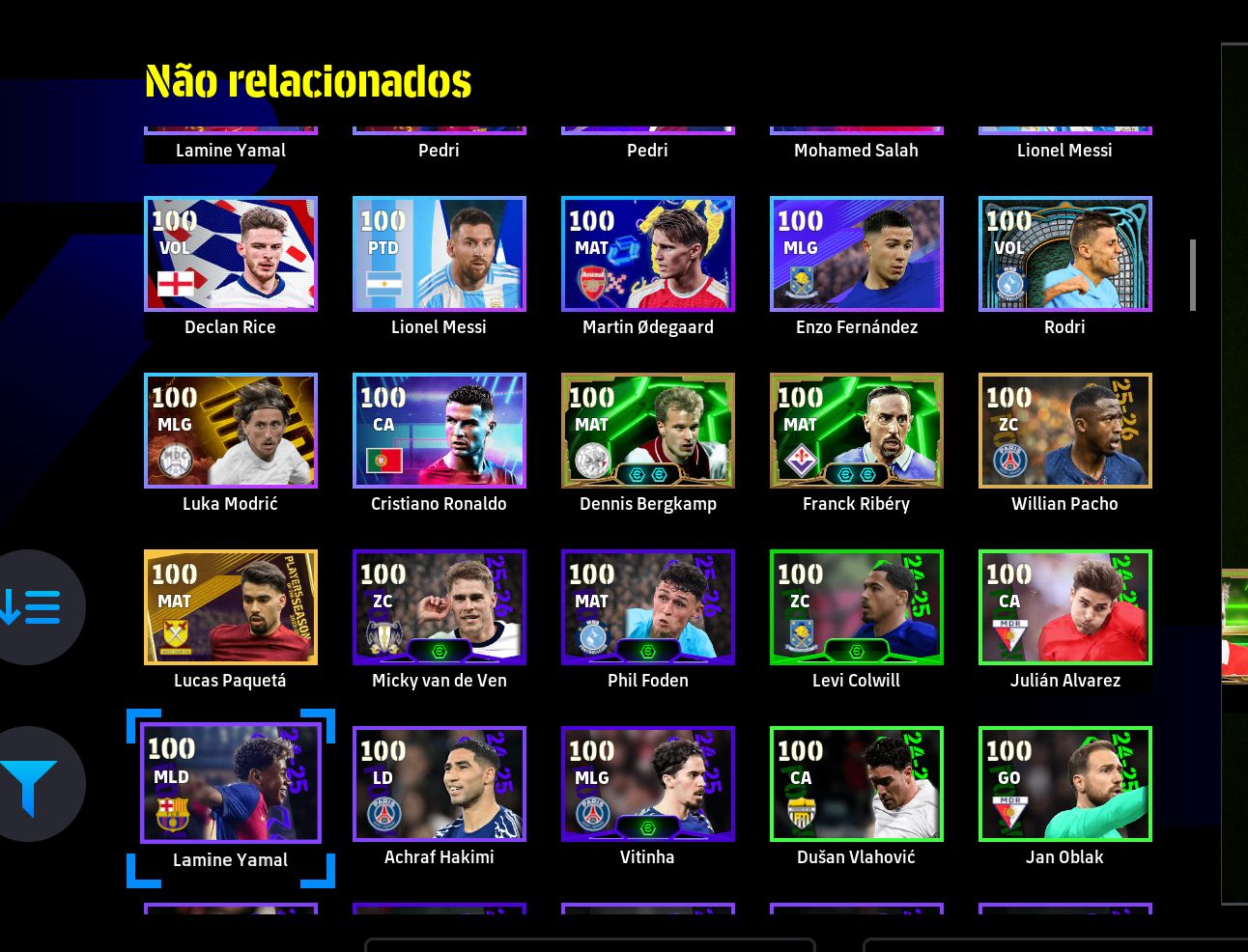 CONTA eFOOTBALL STEAM | MESSI 105, KAKÁ, BAGGIO 105 + NEYMAR E CRAQUES!