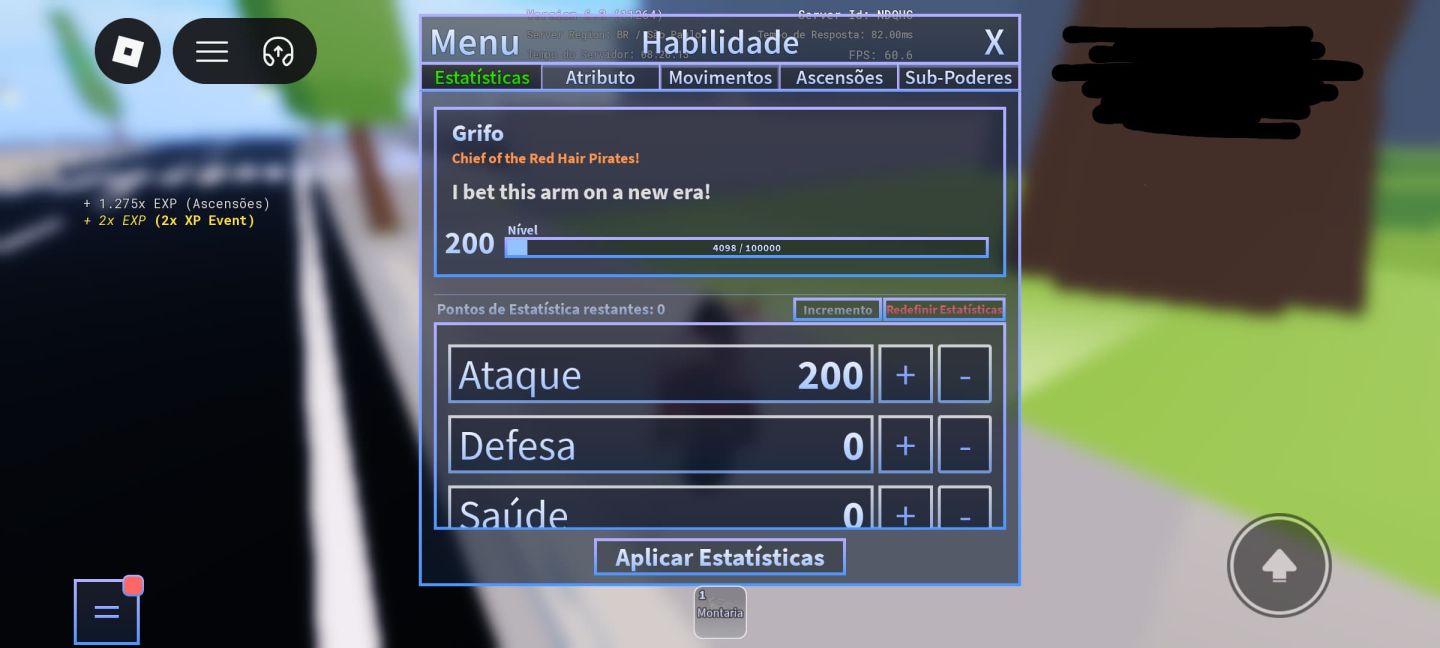 Conta de Roblox de 2021 upada em alguns jogos.