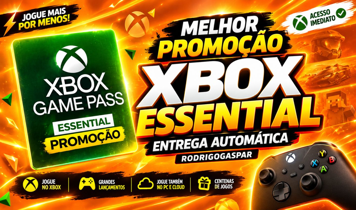 XBOX GAMEPASS Essential CONTA PRIVADA (CONSOLE, PC, XCLOUD)+(ENTREGA AUTOMATICA)