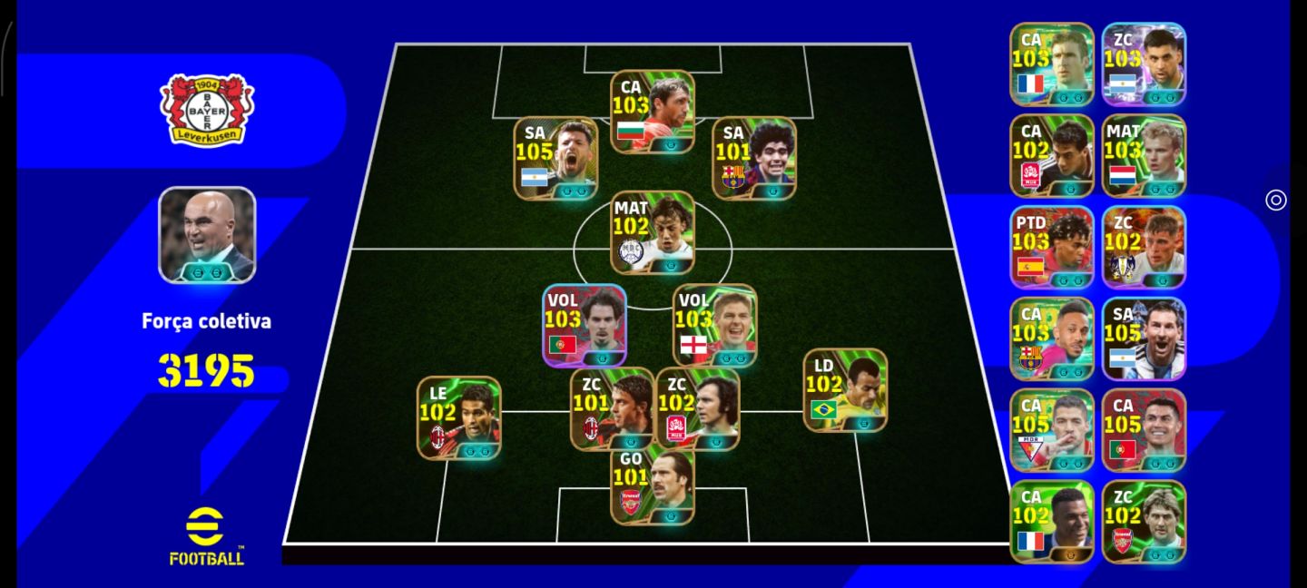 CONTA eFootball TIME LENDÁRIO + SELEÇÃO PORTUGAL COMPLETA!