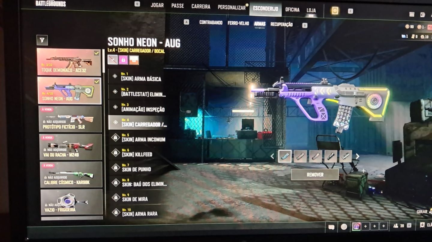 Conta pubg pc aug lvl4, ace lvl 3 conta lvl 470+