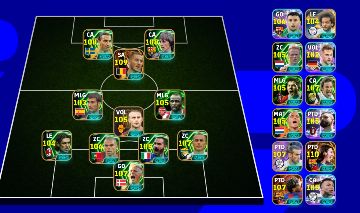 Conta Efootball móbile / 3300 de força, full épico