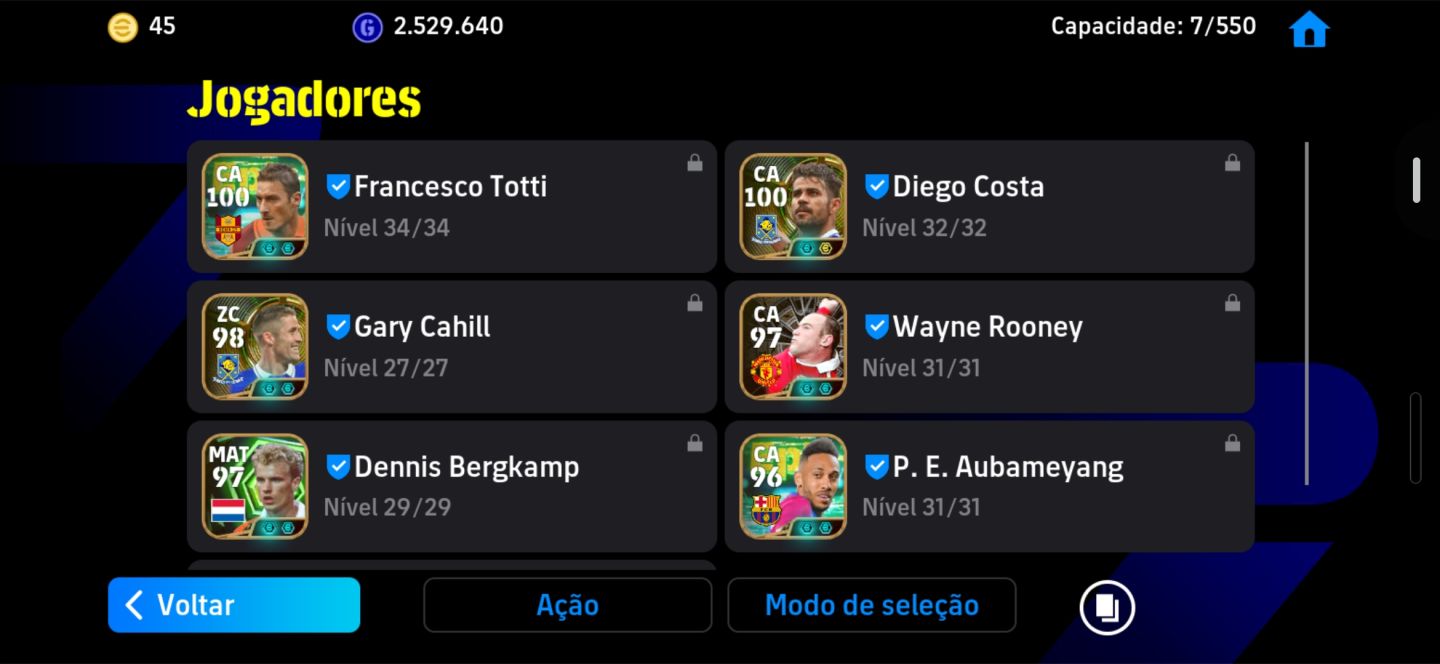 CONTA eFOOTBALL MUITOS ÉPICOS