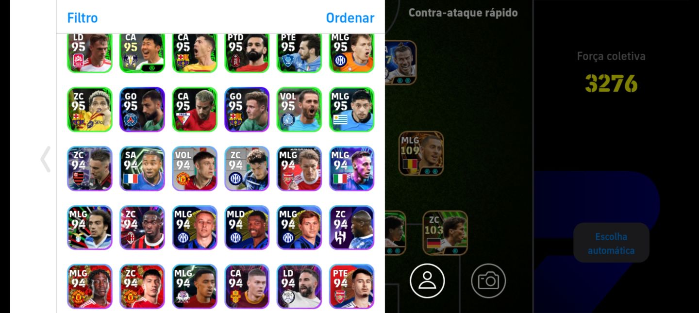 Conta de Efootball mobile braba com várias cartinhas boas, olhe as fotos