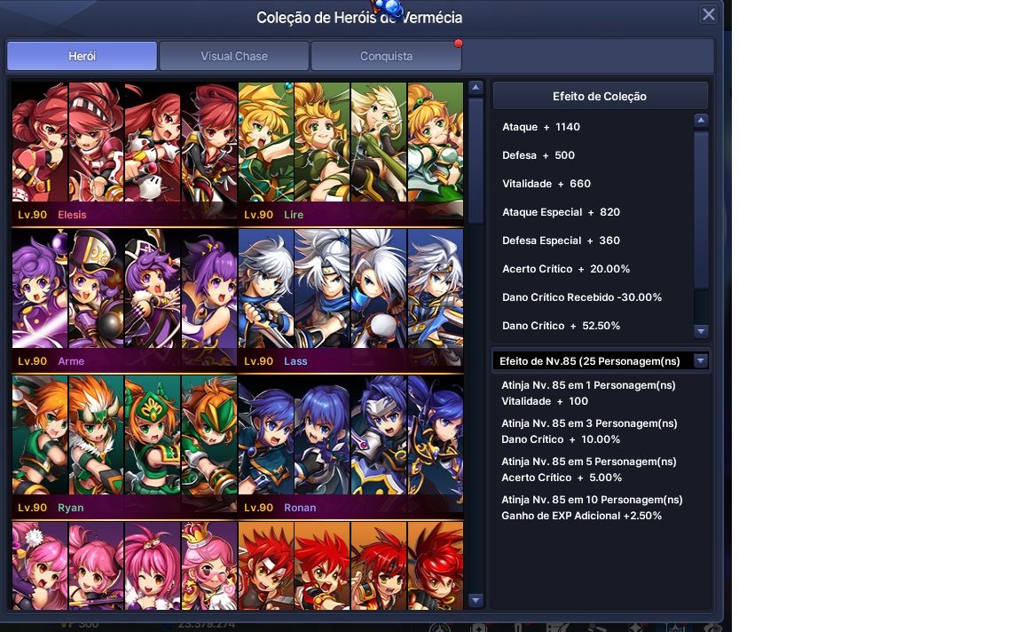 GRAND CHASE | CONTAS FULL LV 90 | 4 CLASSE | CL 120+ | PRONTA ENTREGA