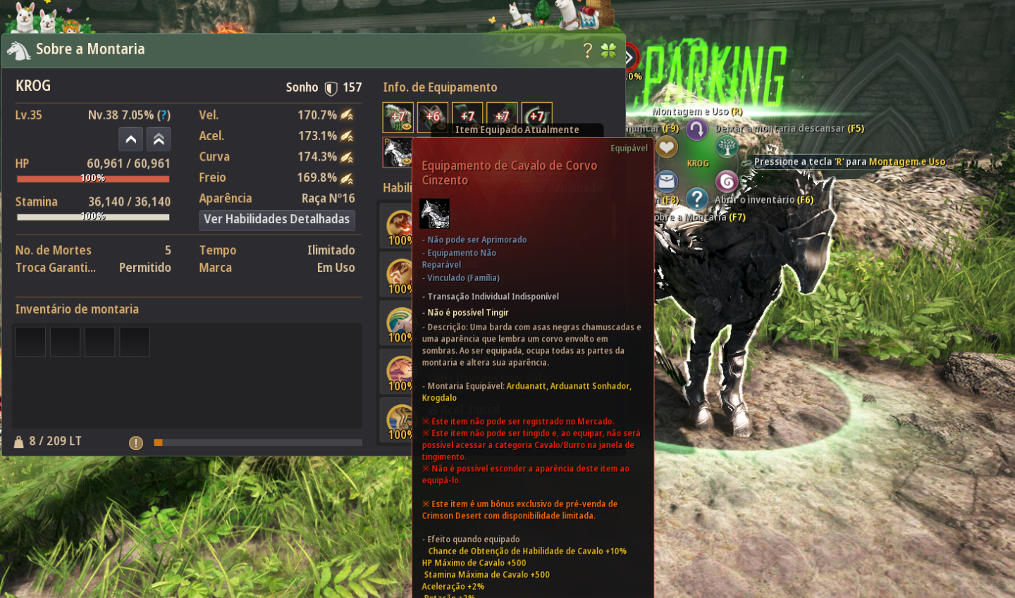 Conta Black Desert SA 893 GS 2 arma deca Vell Brilhante