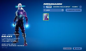 Conta de fortnite com galaxy +240 skins