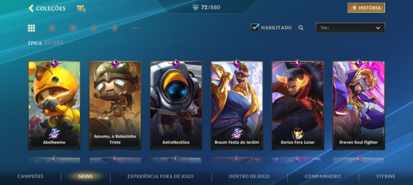 Conta mono xayah adc 72 SKINS