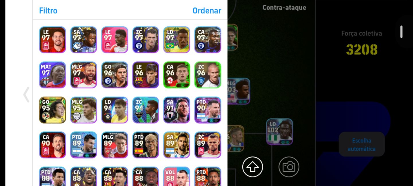 Conta de efootball força do time 3208 ela é servidor brasileiro