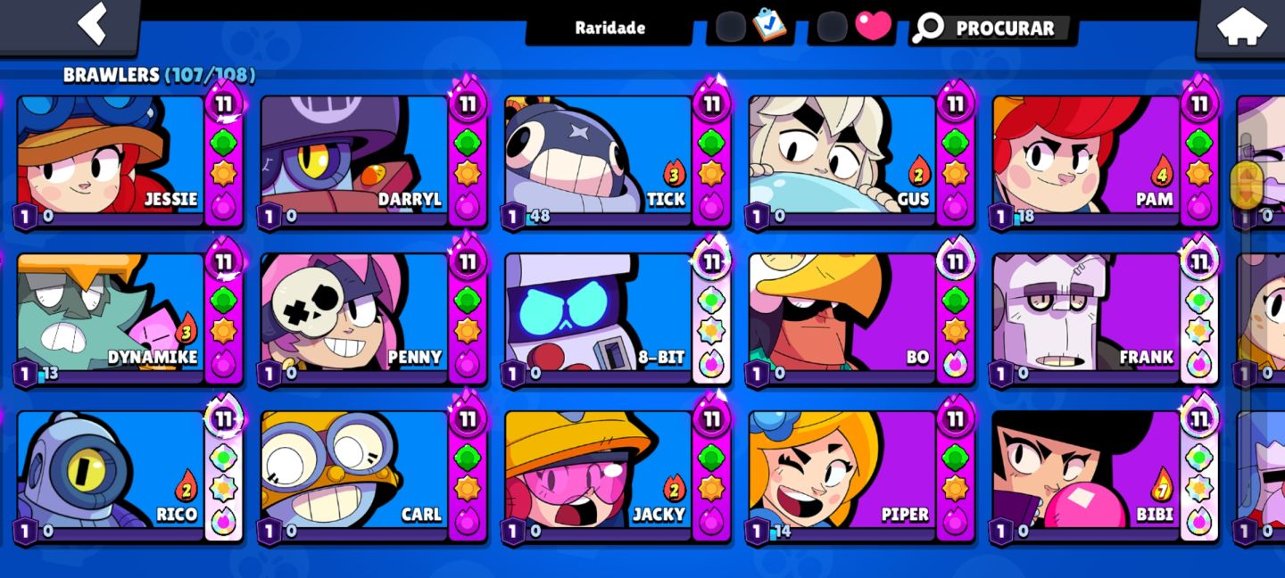 CONTA DESDE 2018 COM 8 ANOS DE JOGO, 39 BRAWL PASS E 3 PRO PASS, 50% DESCONTO!!!