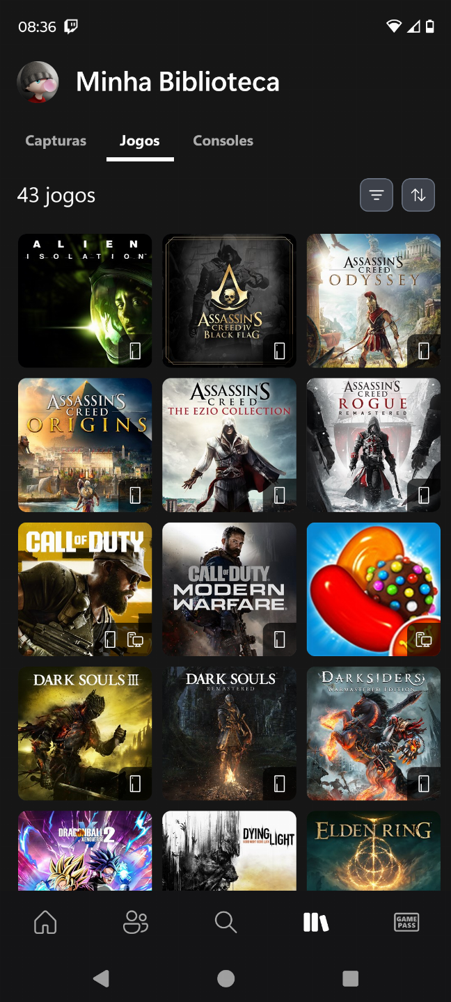 Conta Xbox com jogos famosos