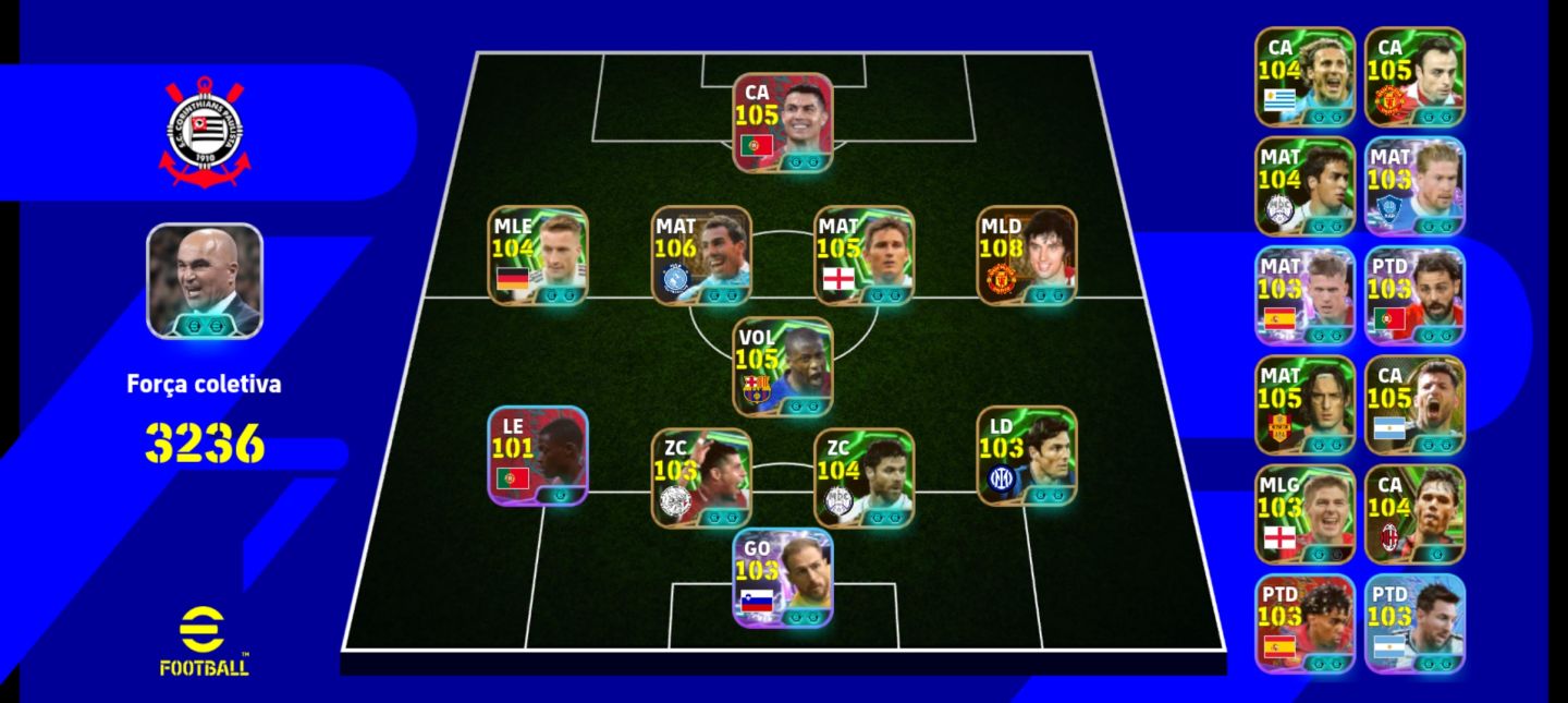 CONTA PACK EFOOTBALL COM TEVEZ 30 ANOS,MARCO REUS,YAYA TOURE,LAMPARD,TOTTI, BEST