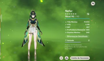 Conta End Game AR 60 32 personagens T5, Time Premium Mavuika