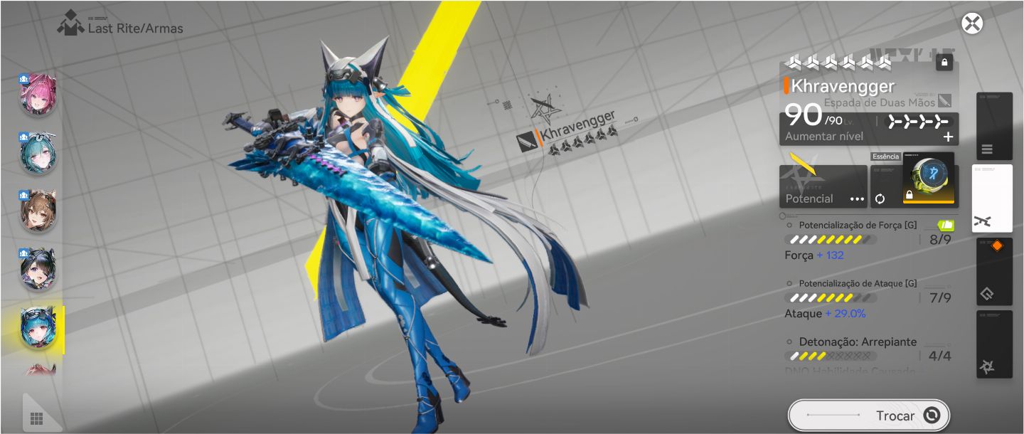 Conta ENDGAME Arknights TIME YVONE