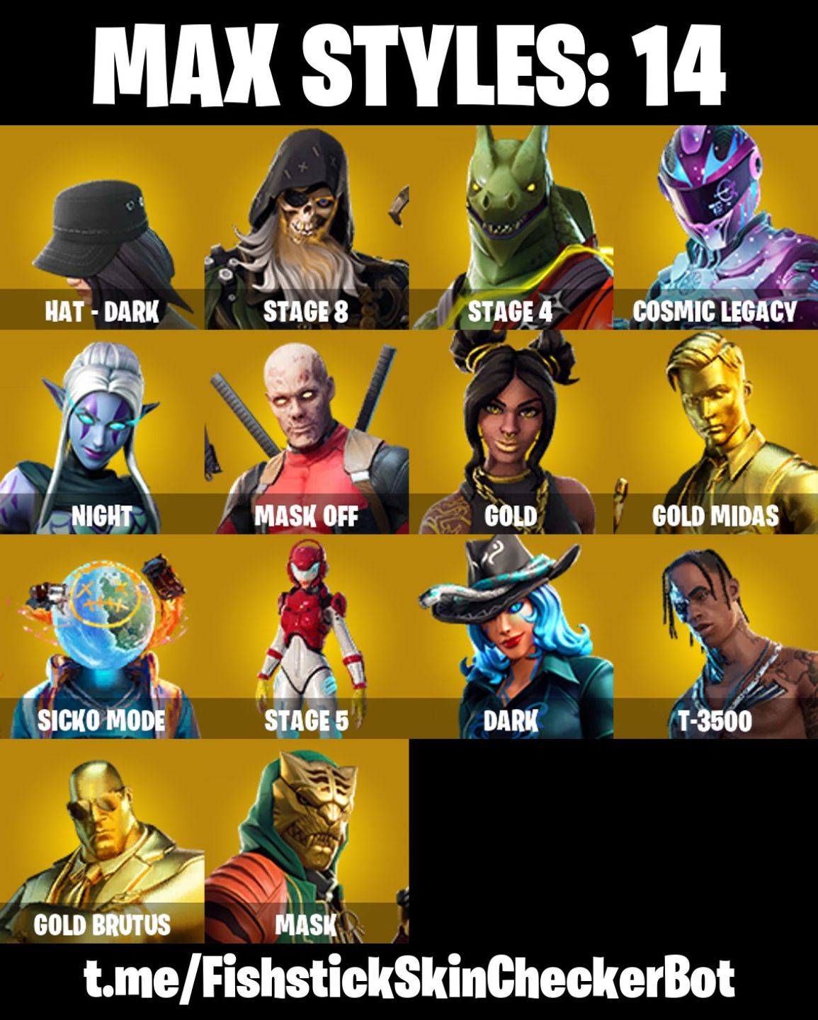 Conta Fortnite com Travis Scott | Astro Jack | Gold Midas | Gold Brut e 92 Skins