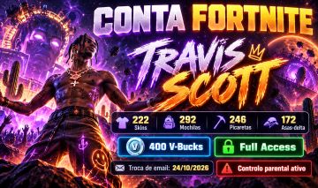 CONTA FORTNITE À VENDA | TRAVIS SCOTT