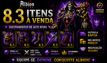 Itens T8.3 Albion Online Entrega Rápida