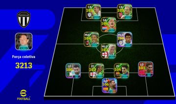 Conta top de efootball mobile com Bellingham e Sneijder