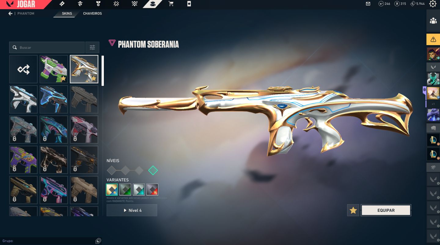 CONTA ASCENDENTE COM PACOTE CHAMPIONS 2025 E OUTRAS SKINS