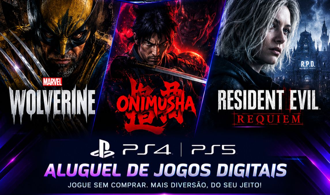 ALUGUEL DE JOGOS DIGITAIS PS4 / PS5 | ENTREGA RÁPIDA