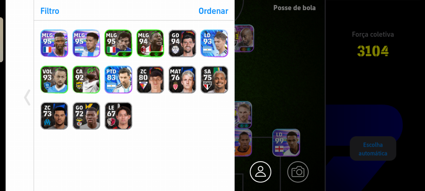 CONTA DE EFOOTBALL OVR 3104 COM LUCAS MOURA SHOW TIME+TIME COMPLETINHO promoção!
