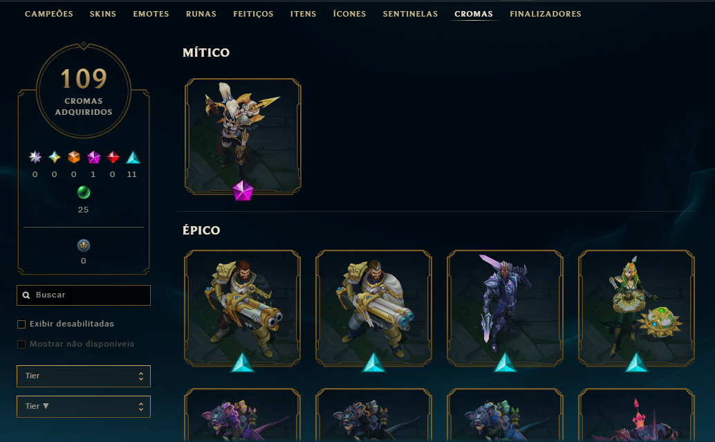 Conta mestre mts skin de lol e skins de valorant!