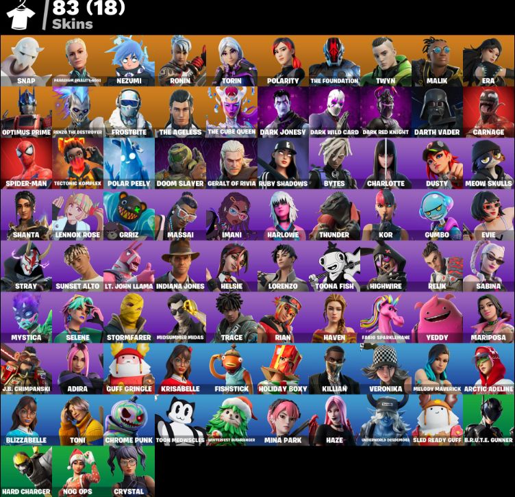 Conta Tyhard Fortnite 83 Skins + Kor + Heroina + Nog Ops + Laugh it up ( PROMO )